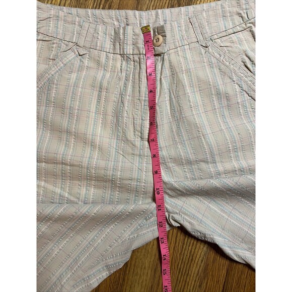 Woolrich Women’s Bermuda Khaki Checkered Shorts Size 6 NWT Pink Blue - Picture 13 of 13